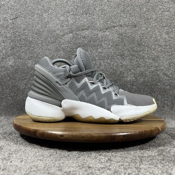 Adidas D.O.N. Issue 2 FW8515 Mens Sz 6.5 Steel Gray White Basketball Shoes Used main image 7
